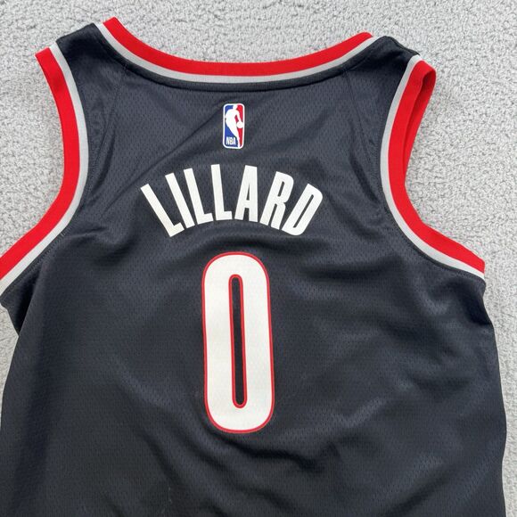S Damian Lillard Portland Trailblazers Nike Swingman Dri Fit Jersey Size S - Picture 9 of 10